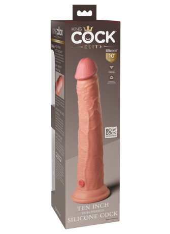 10" Dual Density Silicone Cock
